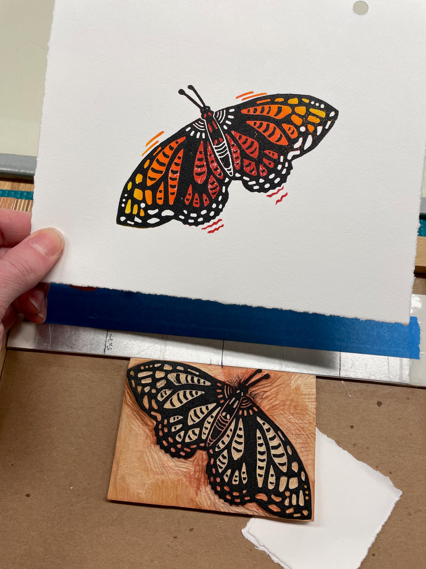Monarch Butterfly STICKER — Just My Type Letterpress Paperie